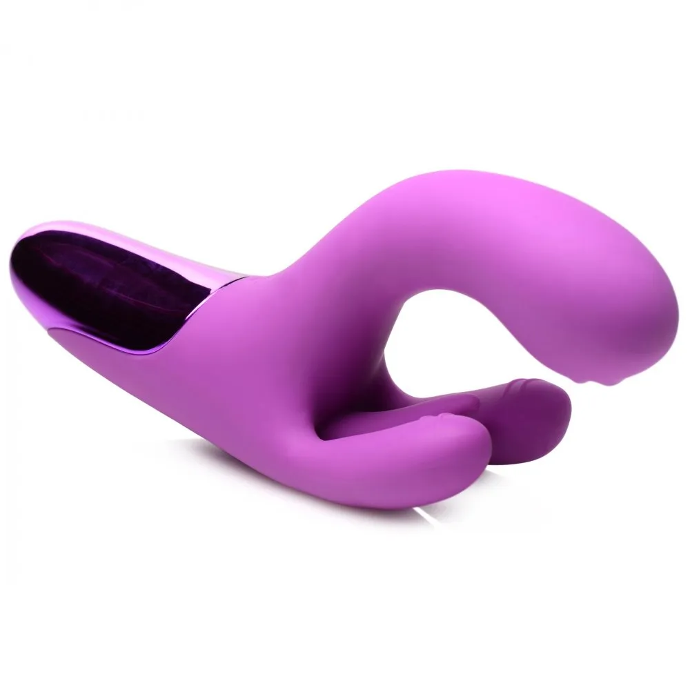 10X Triple Rabbit Silicone Vibrator