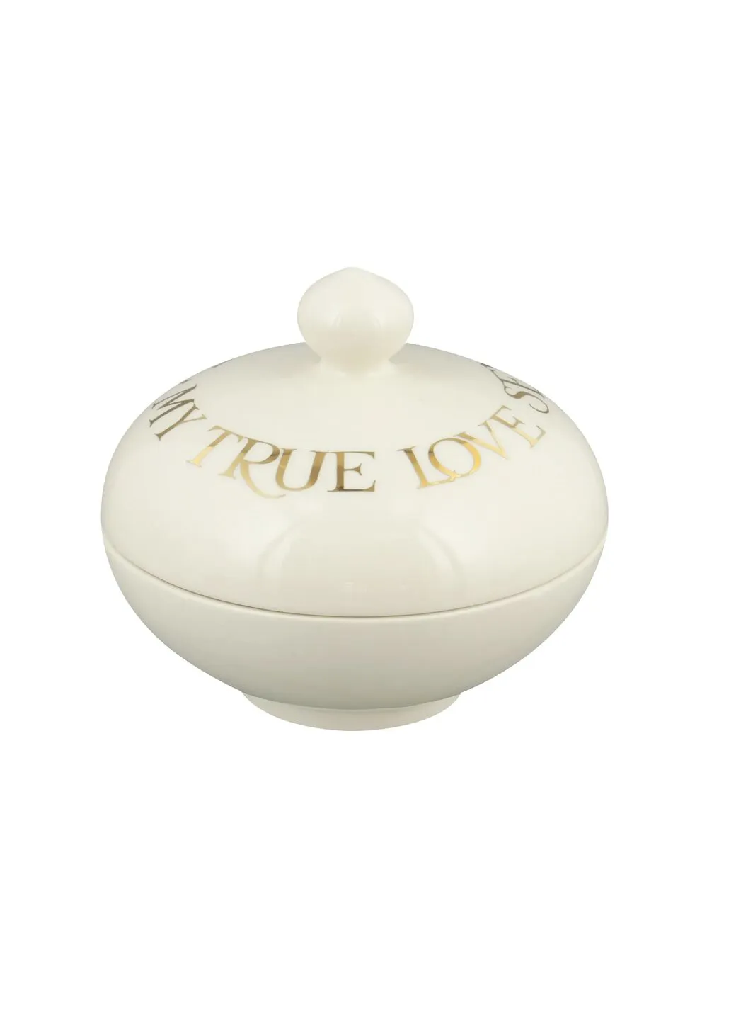 12 Days Of Christmas Five Gold Rings Small Lidded Pot - Club Exclusive