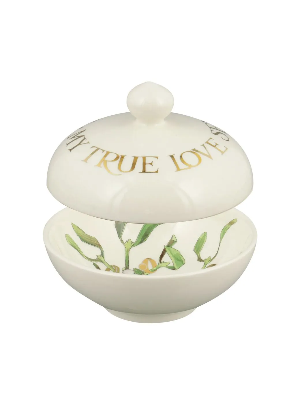 12 Days Of Christmas Five Gold Rings Small Lidded Pot - Club Exclusive