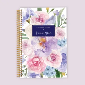 6x9 Gratitude Journal - Flirty Florals Mauve
