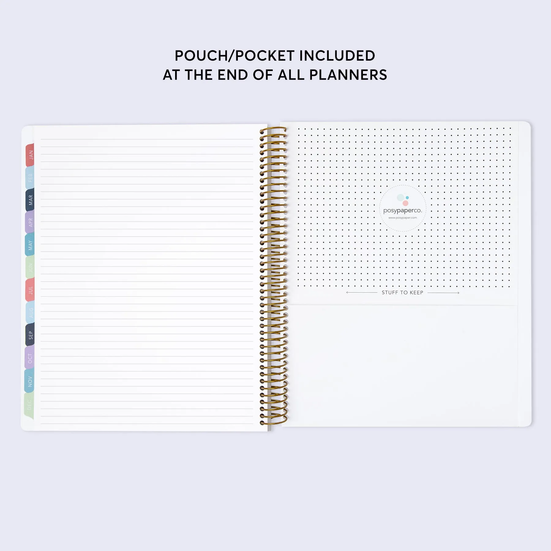 8.5x11 Student Planner - Flirty Florals Mauve