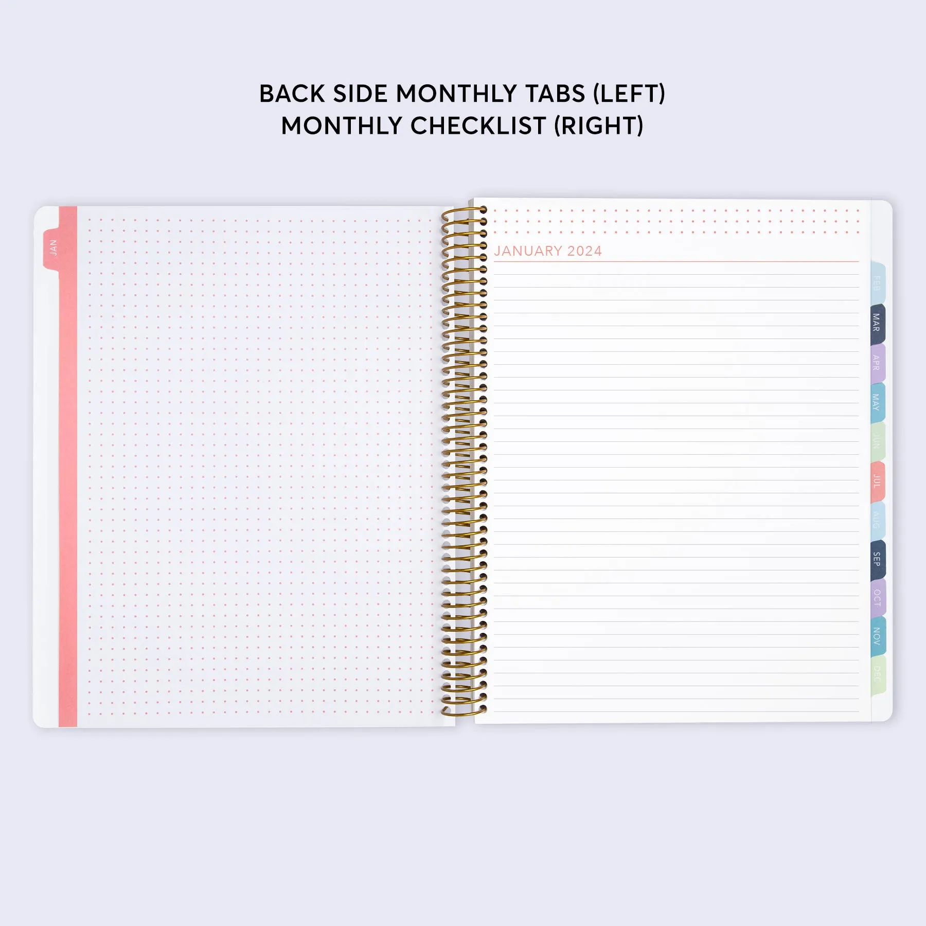 8.5x11 Student Planner - Flirty Florals Mauve
