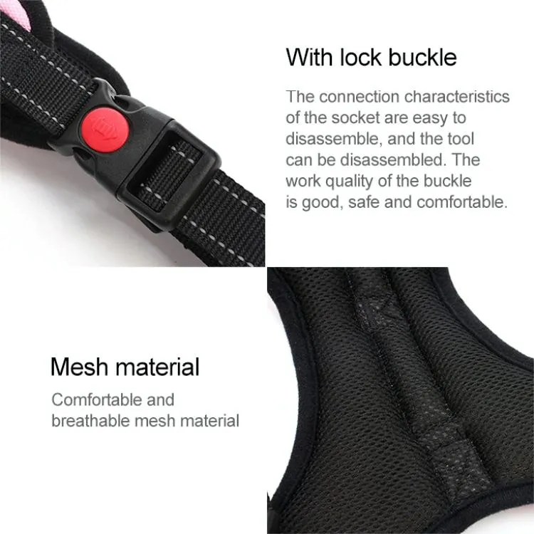 Adjustable Chest Strap For Dogs Size Xl Black