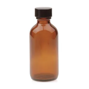 Amber Bottle with Lid