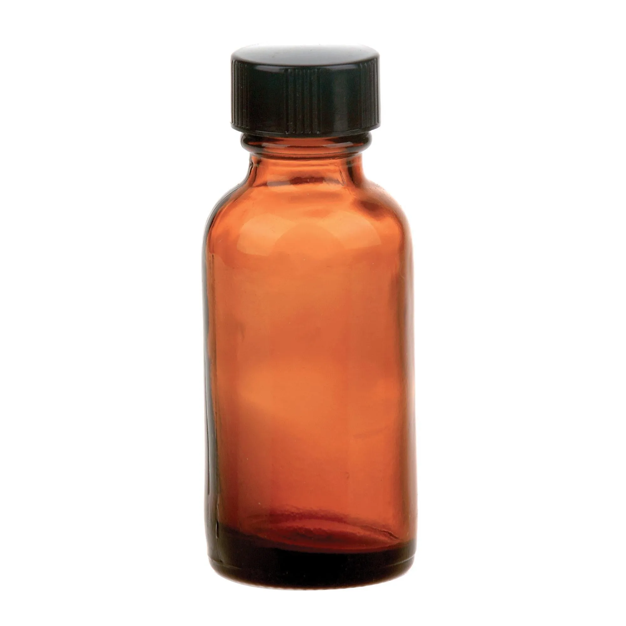 Amber Bottle with Lid