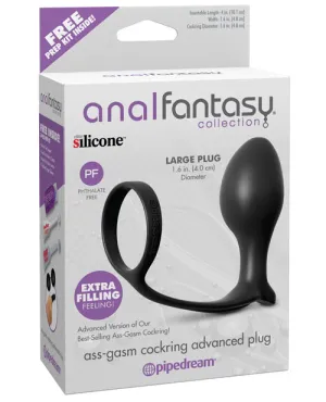 Anal Fantasy Collection Ass Gasm Advanced Plug W-cockring