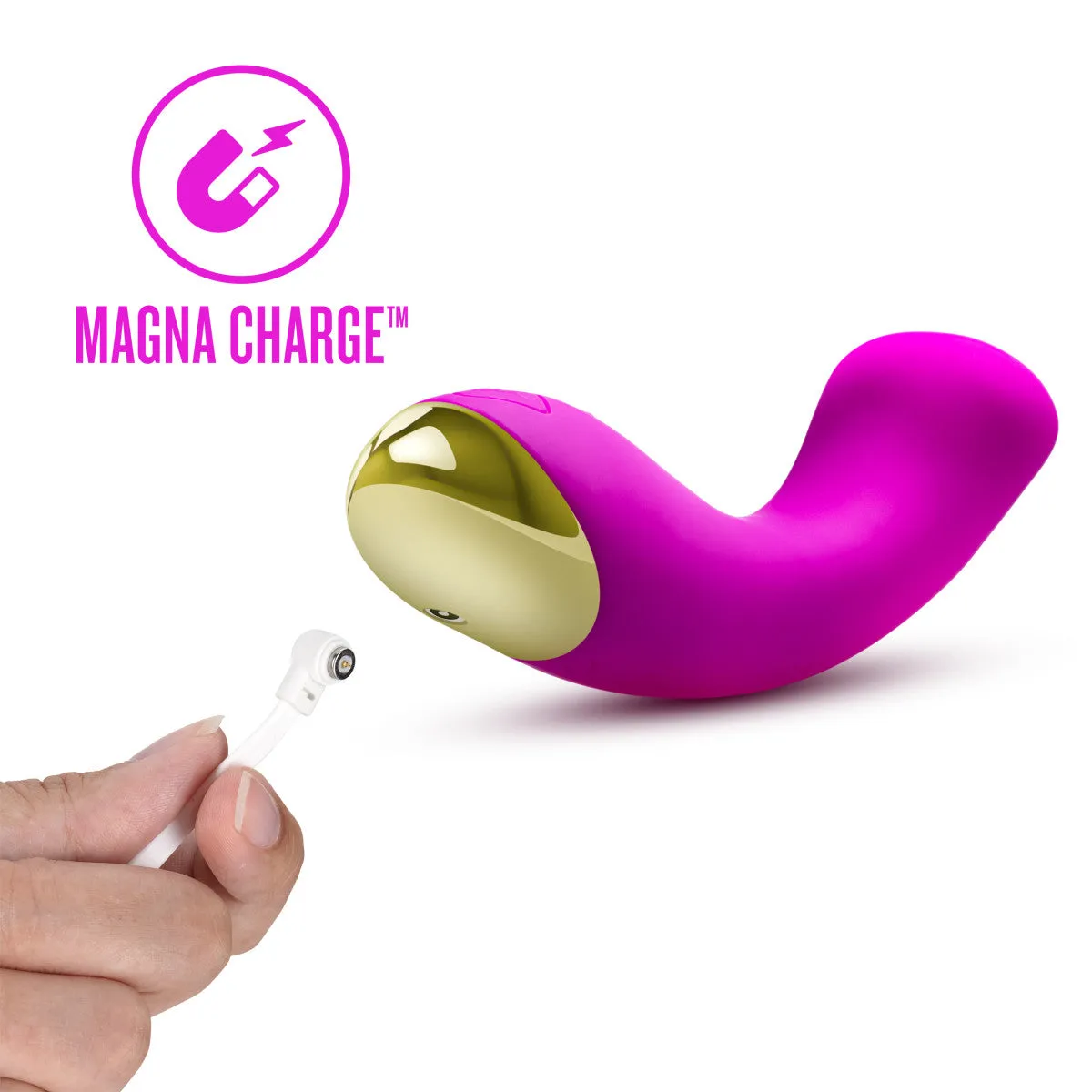 Aria By Blush® | Bangin' AF: Enhanced G-Spot Stimulation Purple Silicone Vibrator with Powerful RumboTech™ Technology
