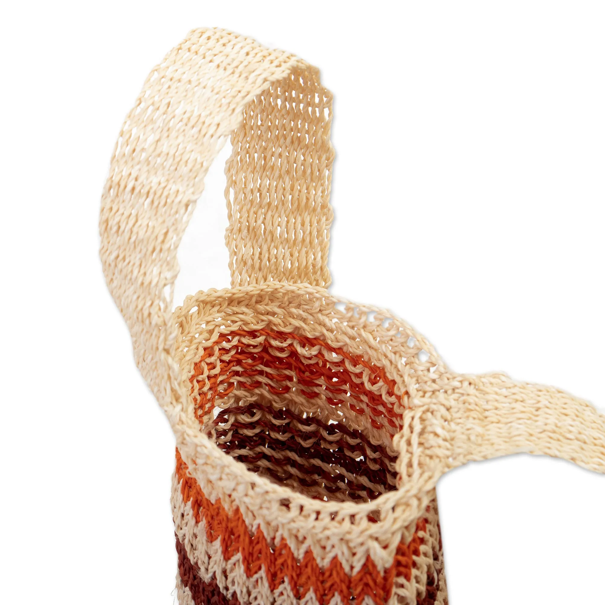 Assorted Handwoven Natural Fiber Bottle Holder with Strap  - Refreshing Chambira | NOVICA