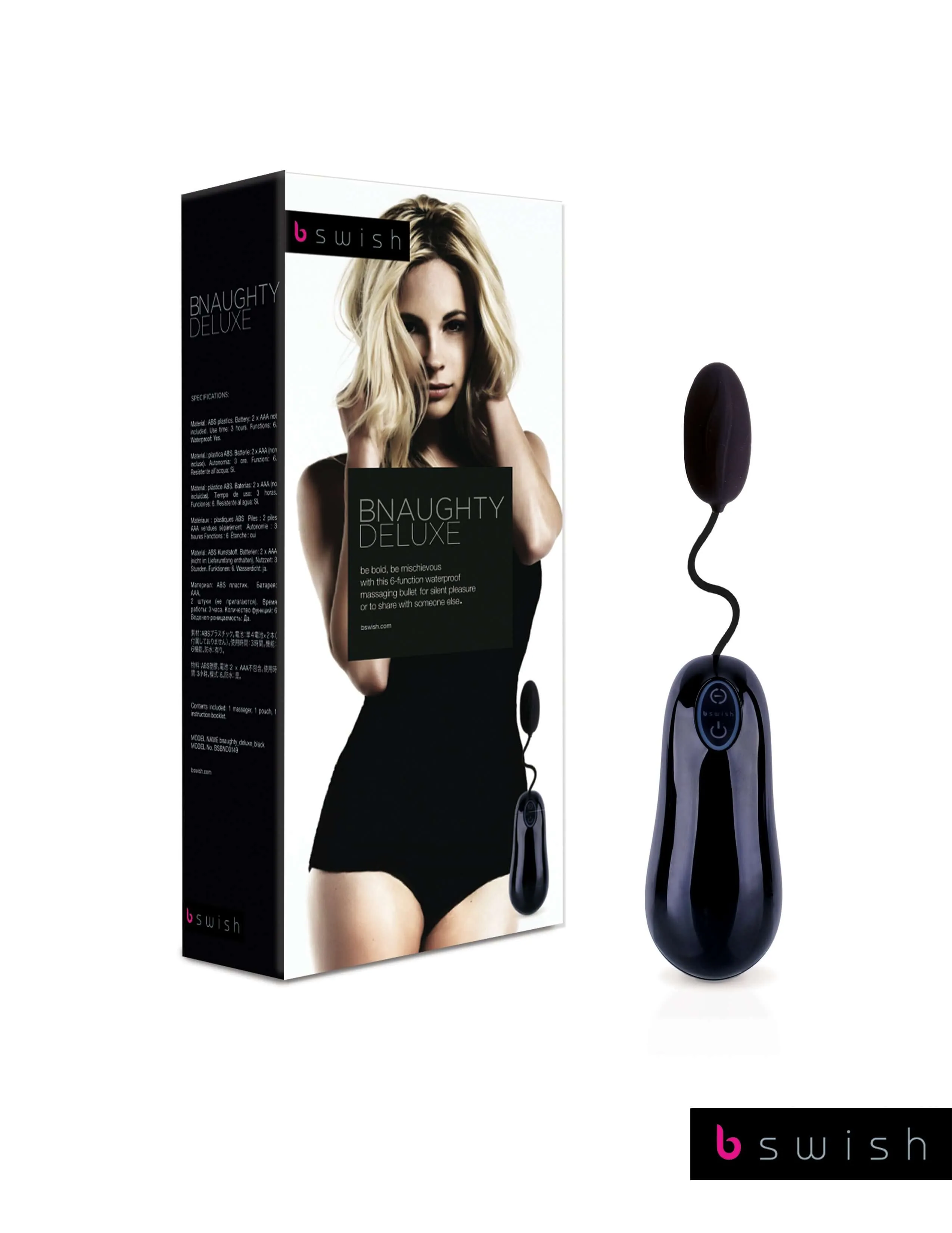 B Swish Toys Bnaughty Deluxe Black Vibrator