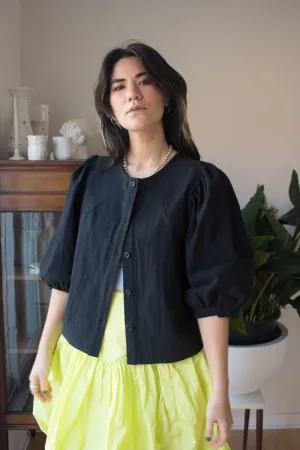 Birds of North America Serin Blouse (Black)
