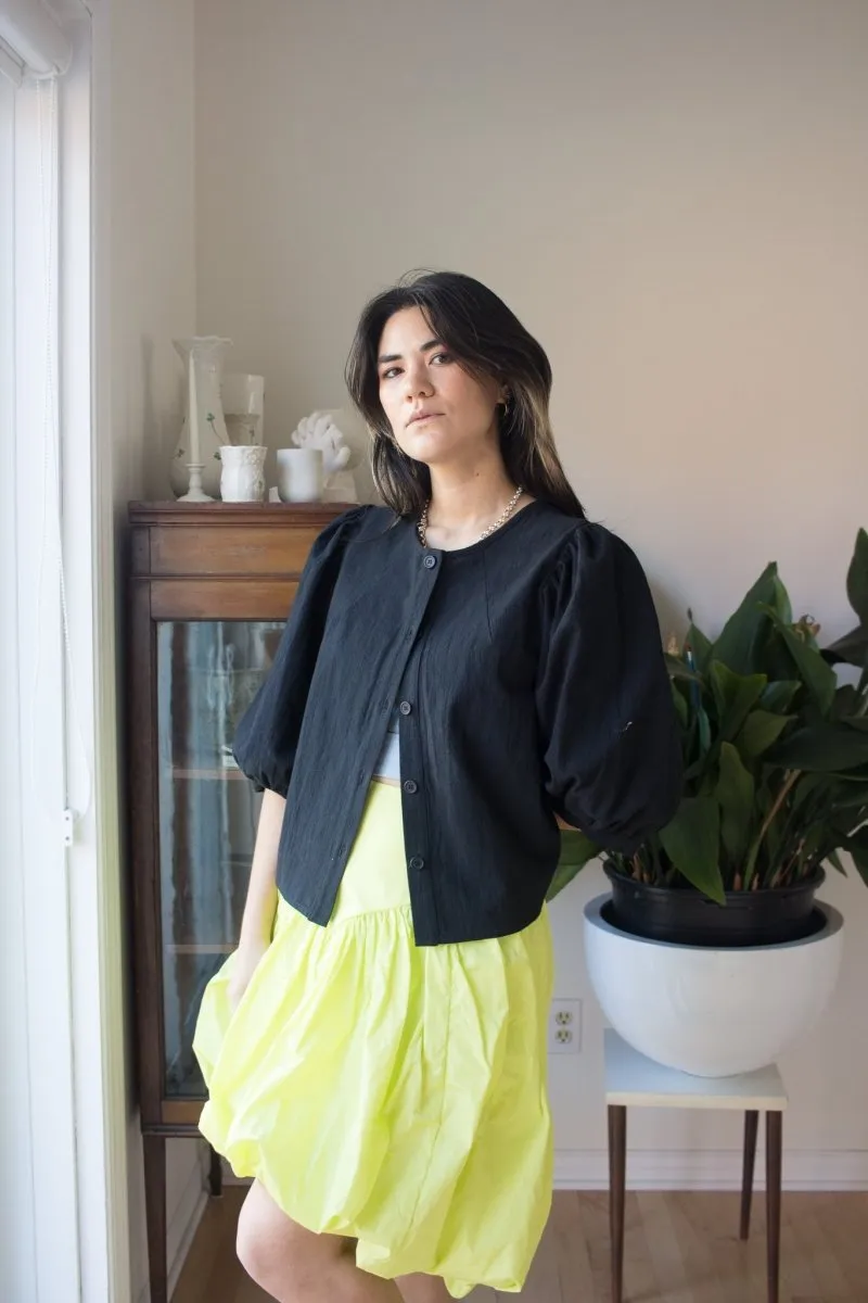 Birds of North America Serin Blouse (Black)