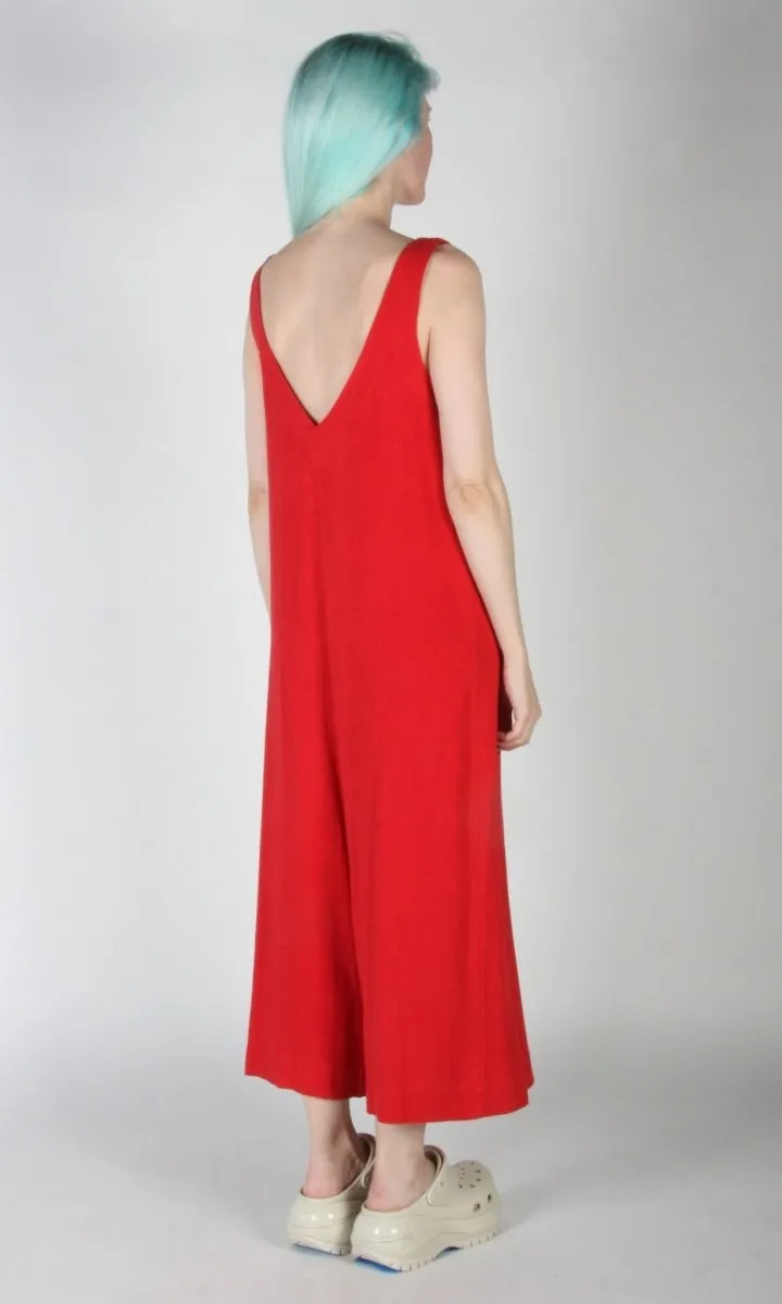 Birds of North America Tawny Pipit Jumpsuit - Red (Online Exclusive)