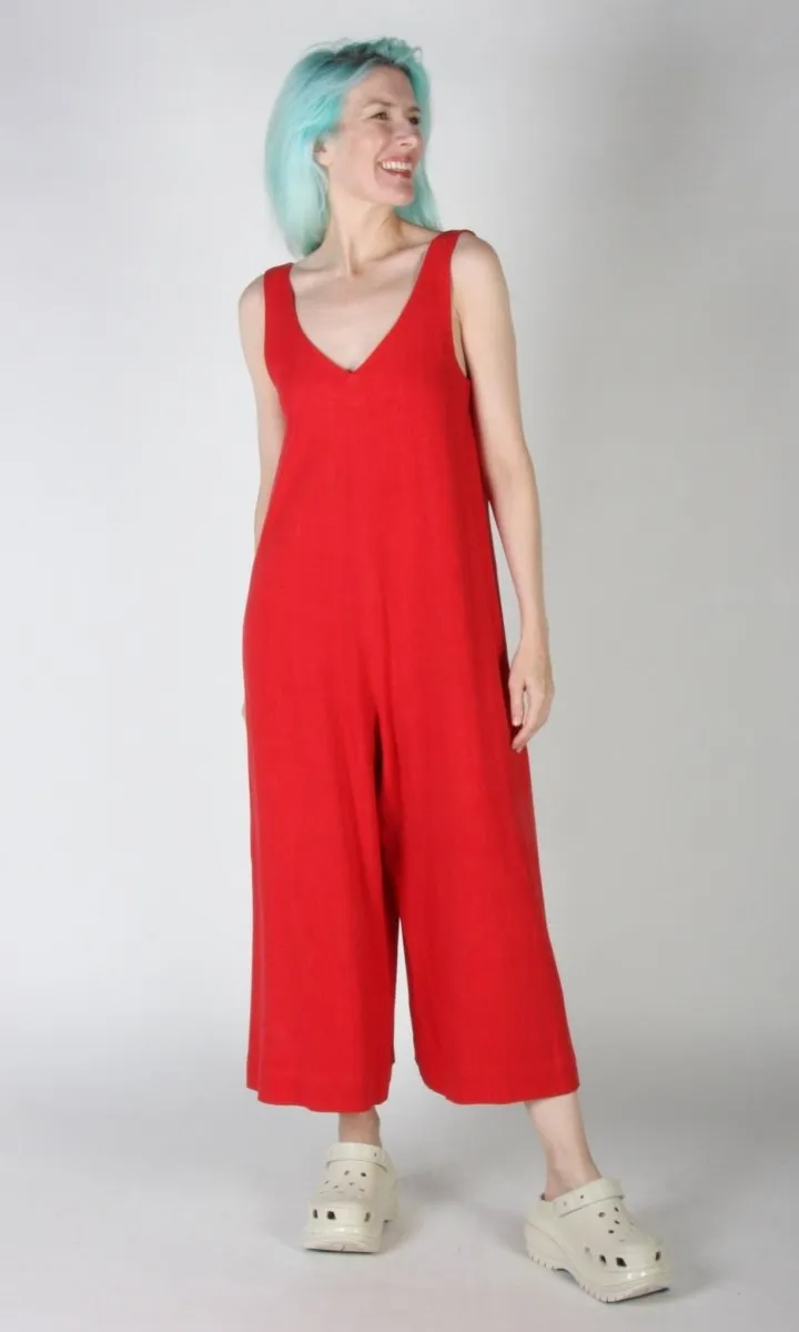 Birds of North America Tawny Pipit Jumpsuit - Red (Online Exclusive)