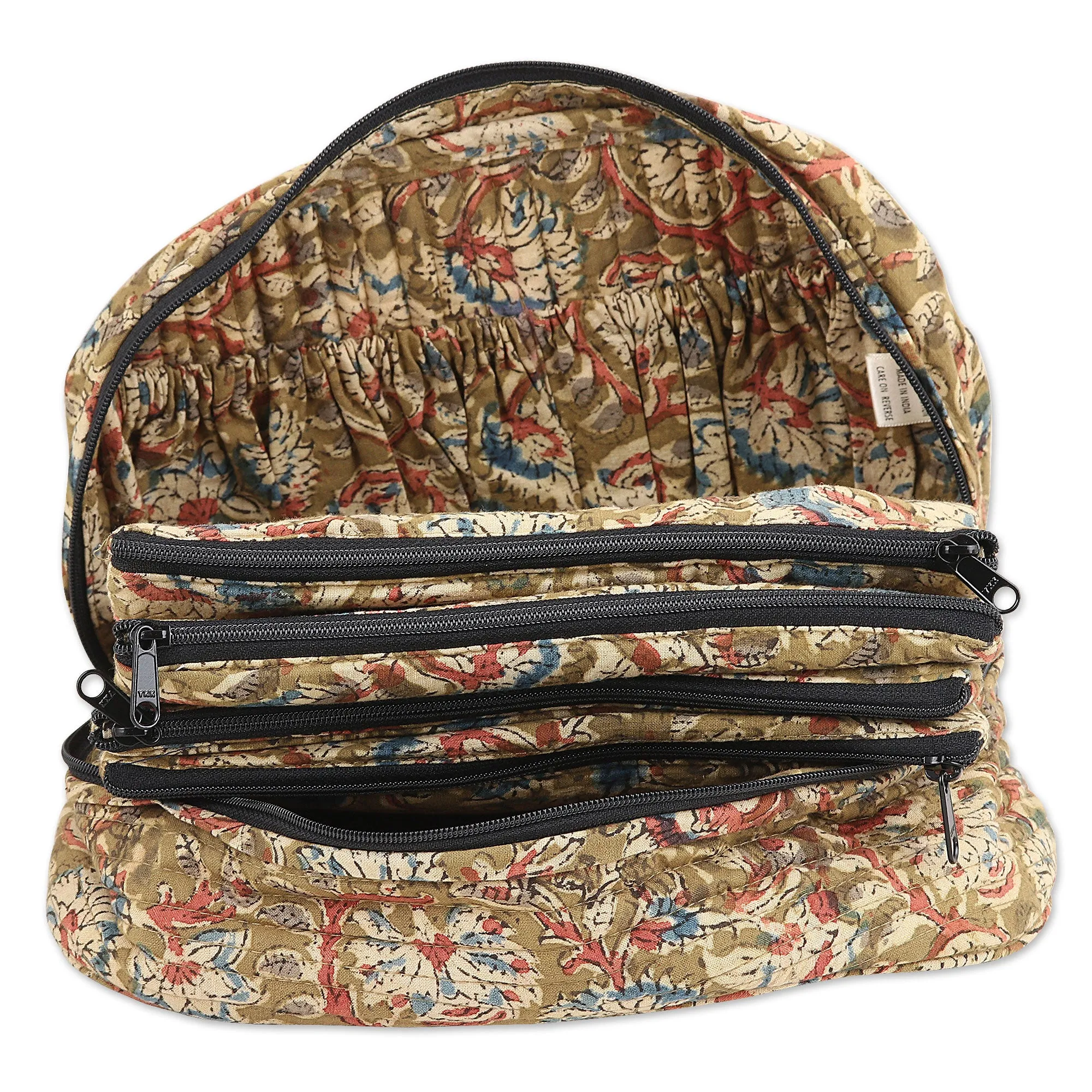 Block-Printed Cotton Travel Bag - Travel Ecstasy
