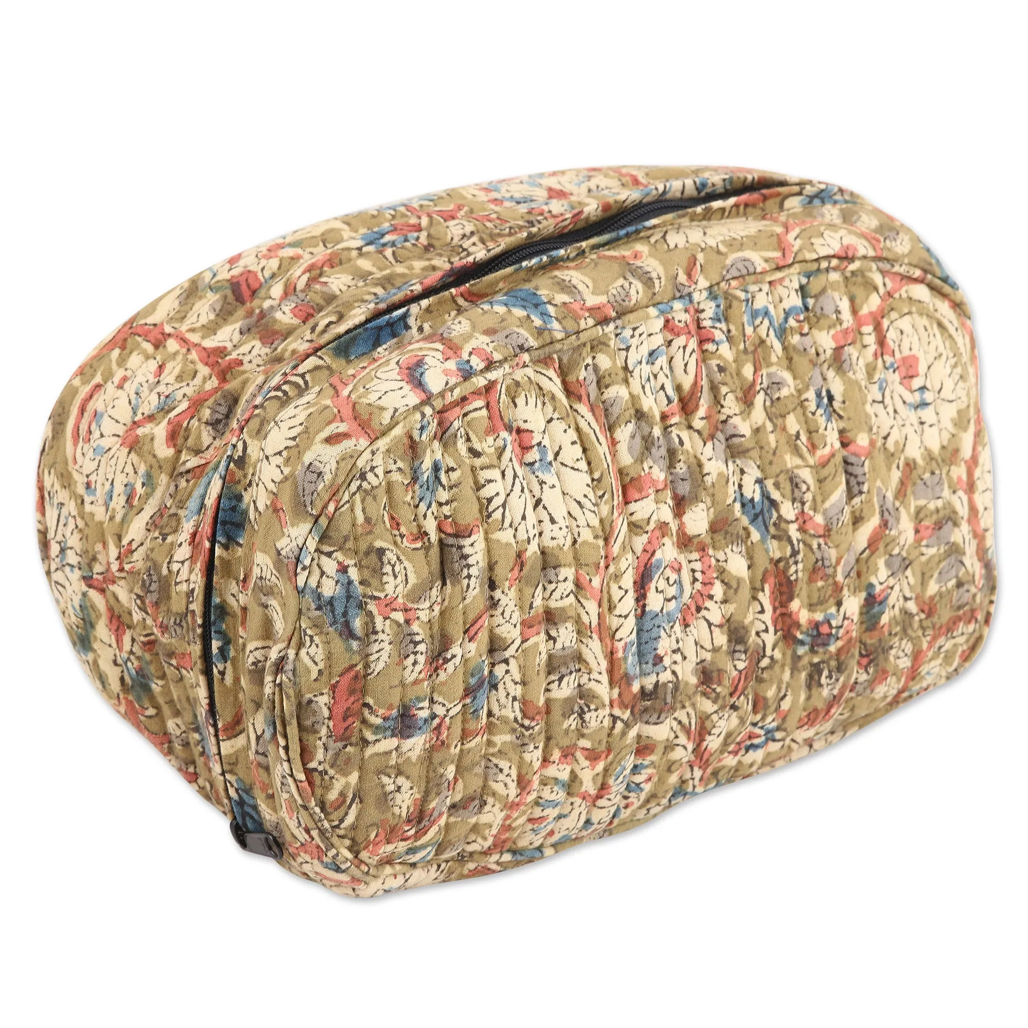 Block-Printed Cotton Travel Bag - Travel Ecstasy