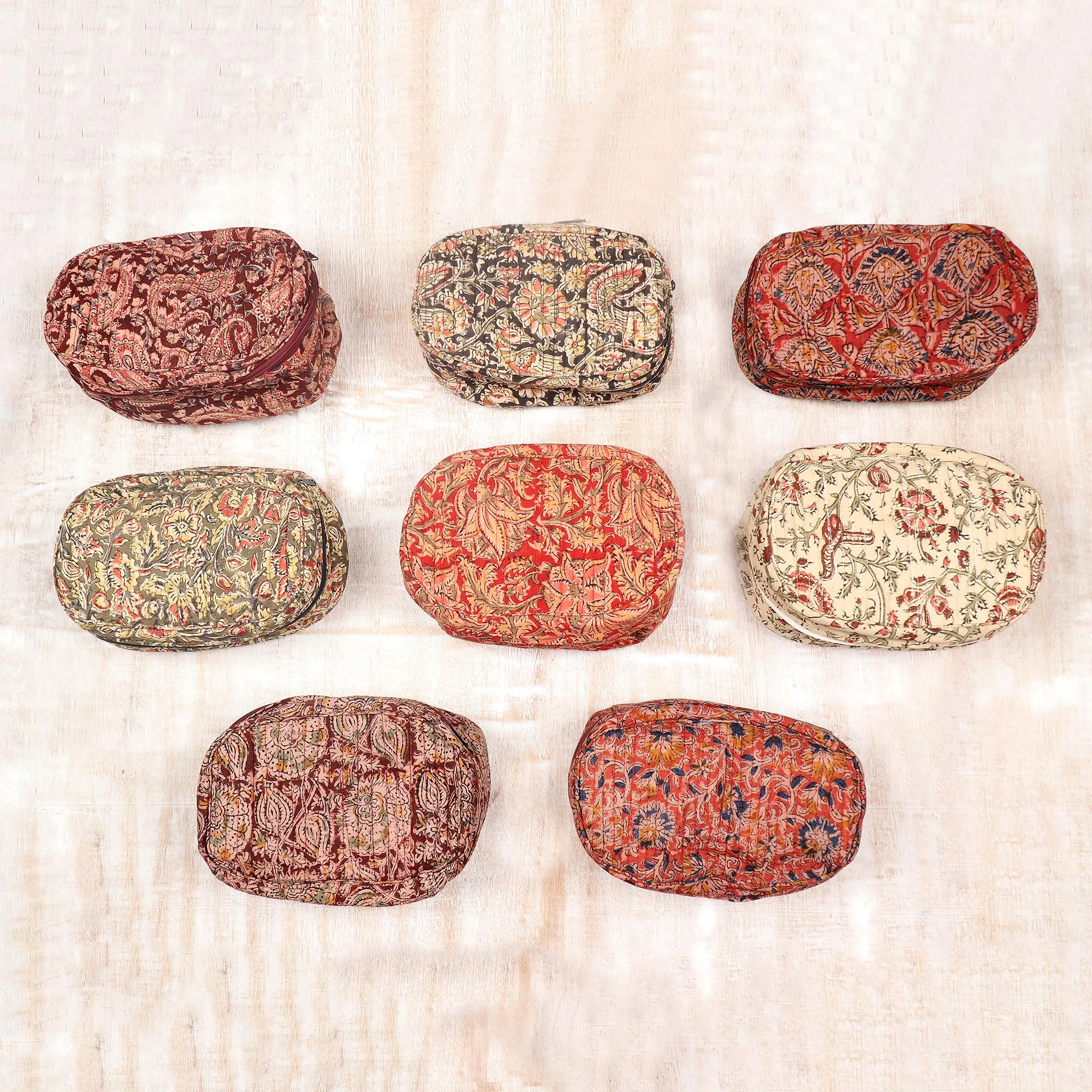 Block-Printed Cotton Travel Bag - Travel Ecstasy