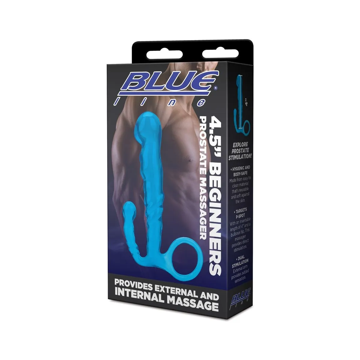 Blue Line Beginners Prostate Massager Blue 4.5 Inch