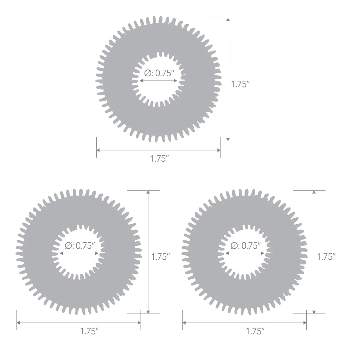 Blue Line Ultra Stim Stretch Cock Ring Set 3 Pack Blue