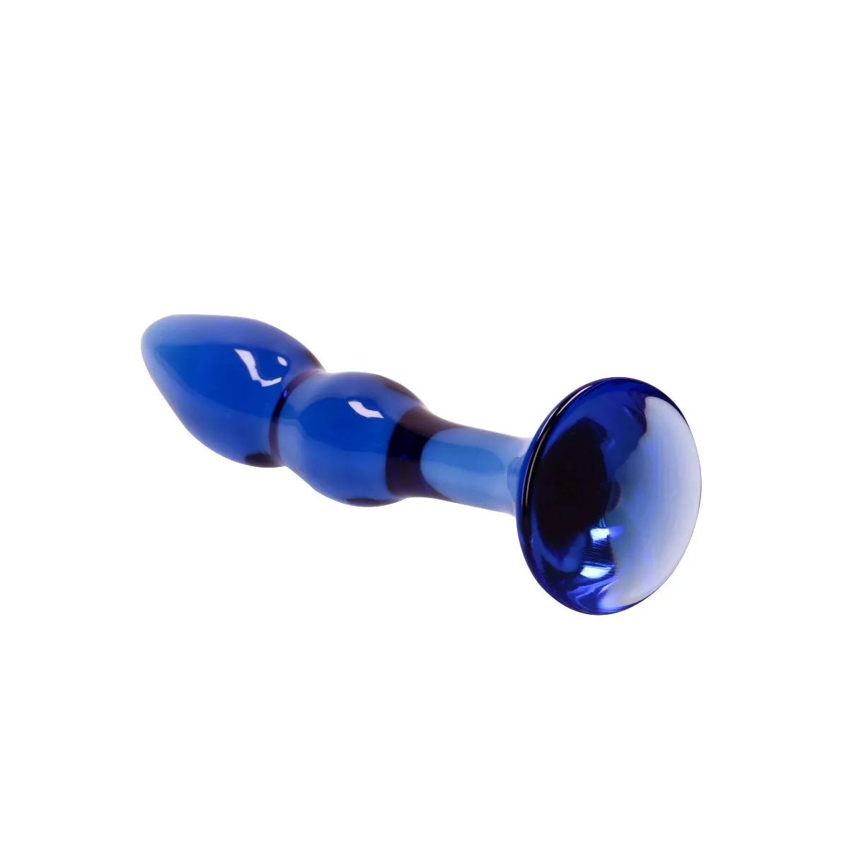 Chrystalino Gallant Glass Dildo Blue 7 Inch