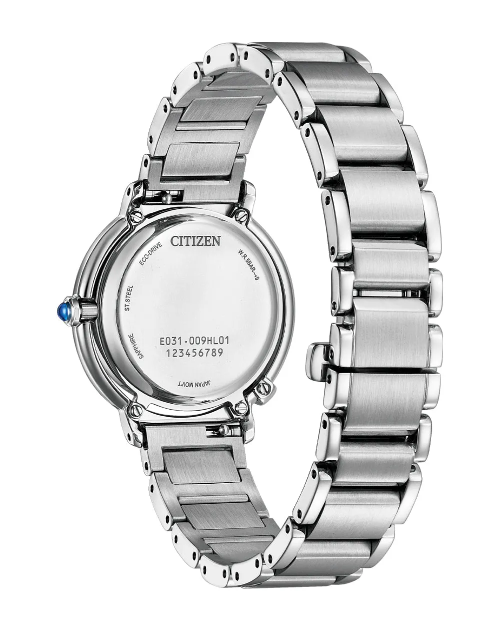 Citizen Eco-Drive Stainless Steel Mother of Pearl Dial Watch EM1090-60D