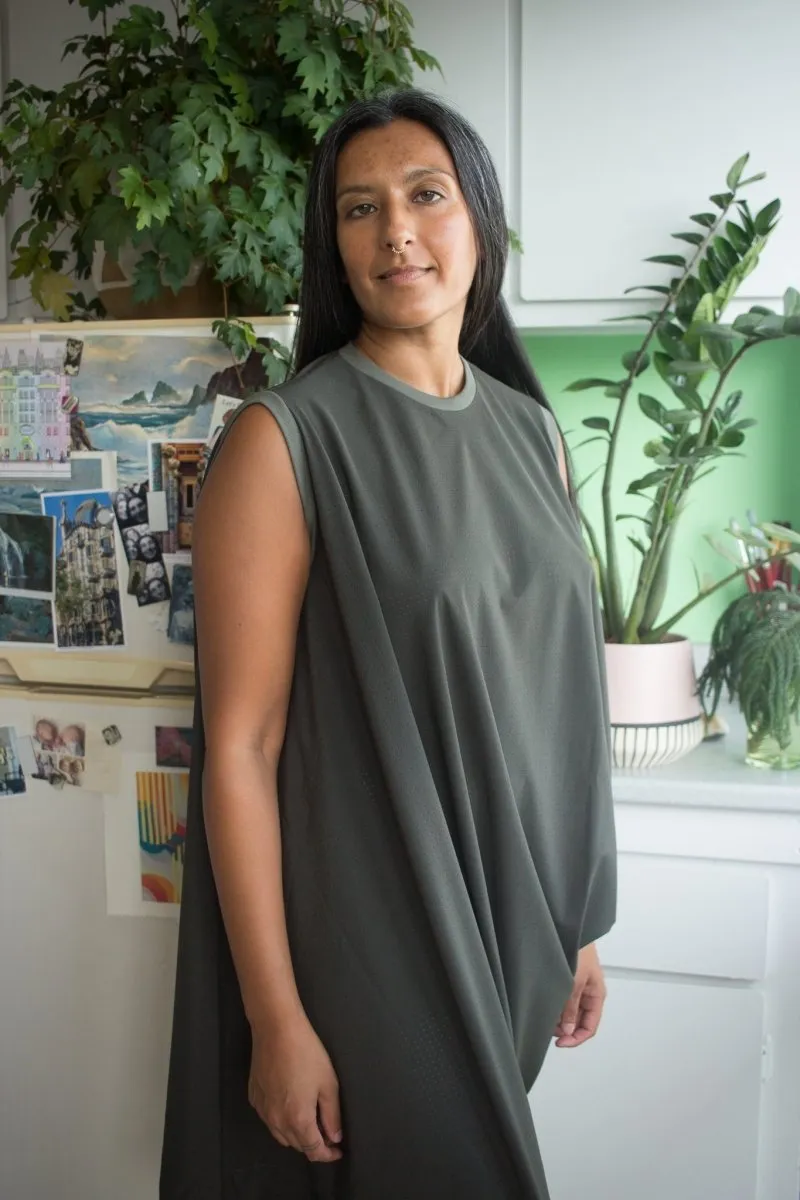Complexgeometries Rhombus Dress (Dark Olive)