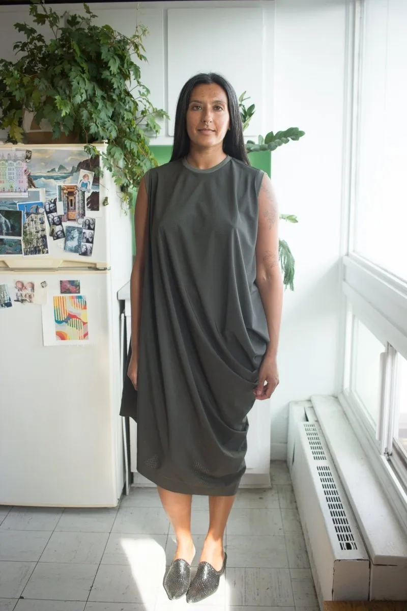 Complexgeometries Rhombus Dress (Dark Olive)