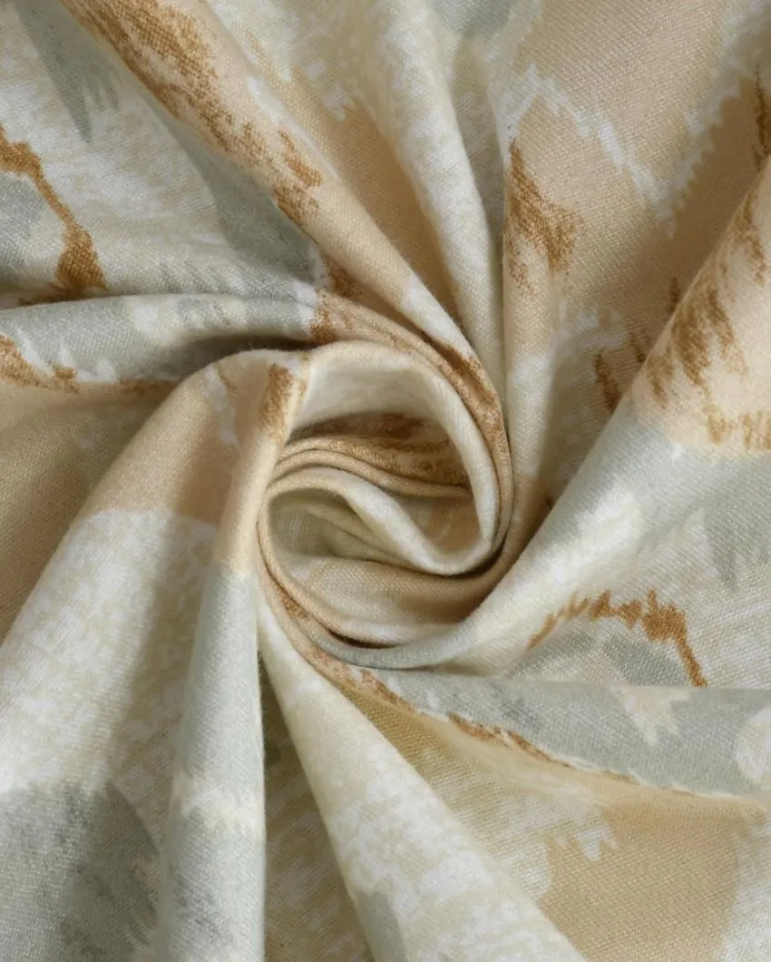 Cream Glace Cotton Bedding Set with 2 Pillow Covers | Queen Size | 90 x 100 inches