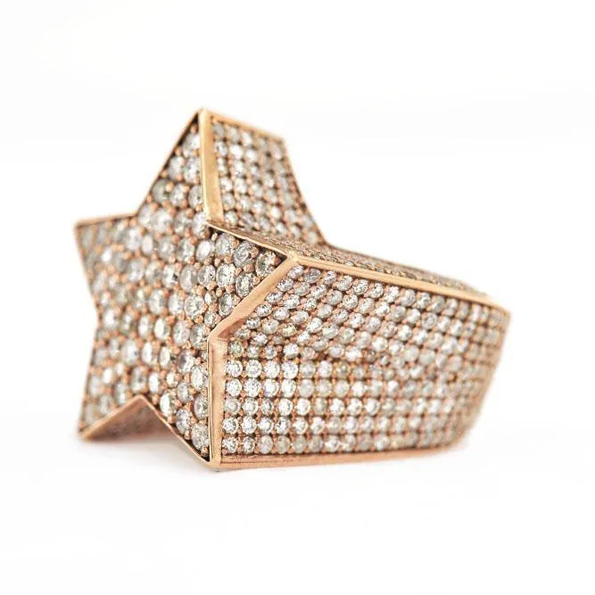 Custom Diamond Star Ring