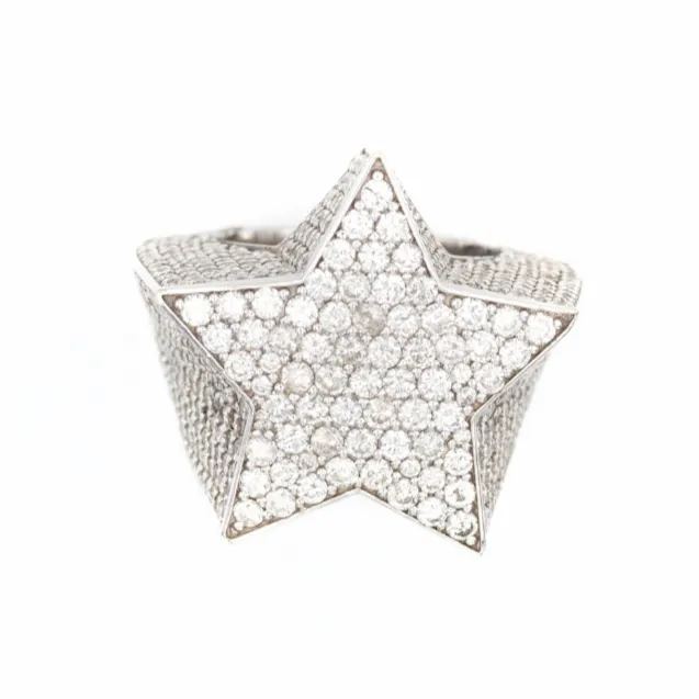 Custom Diamond Star Ring