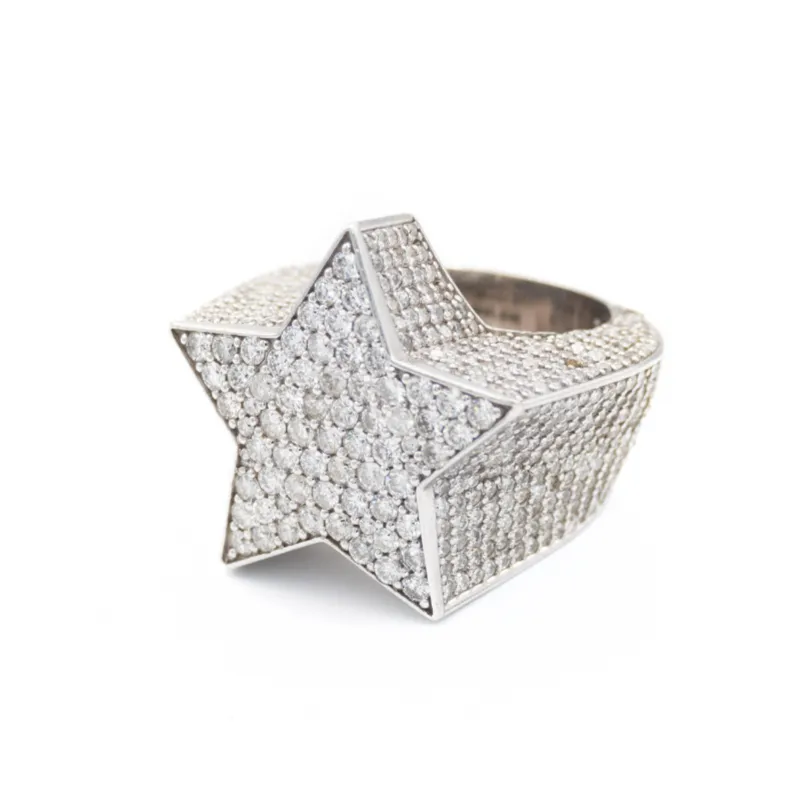 Custom Diamond Star Ring