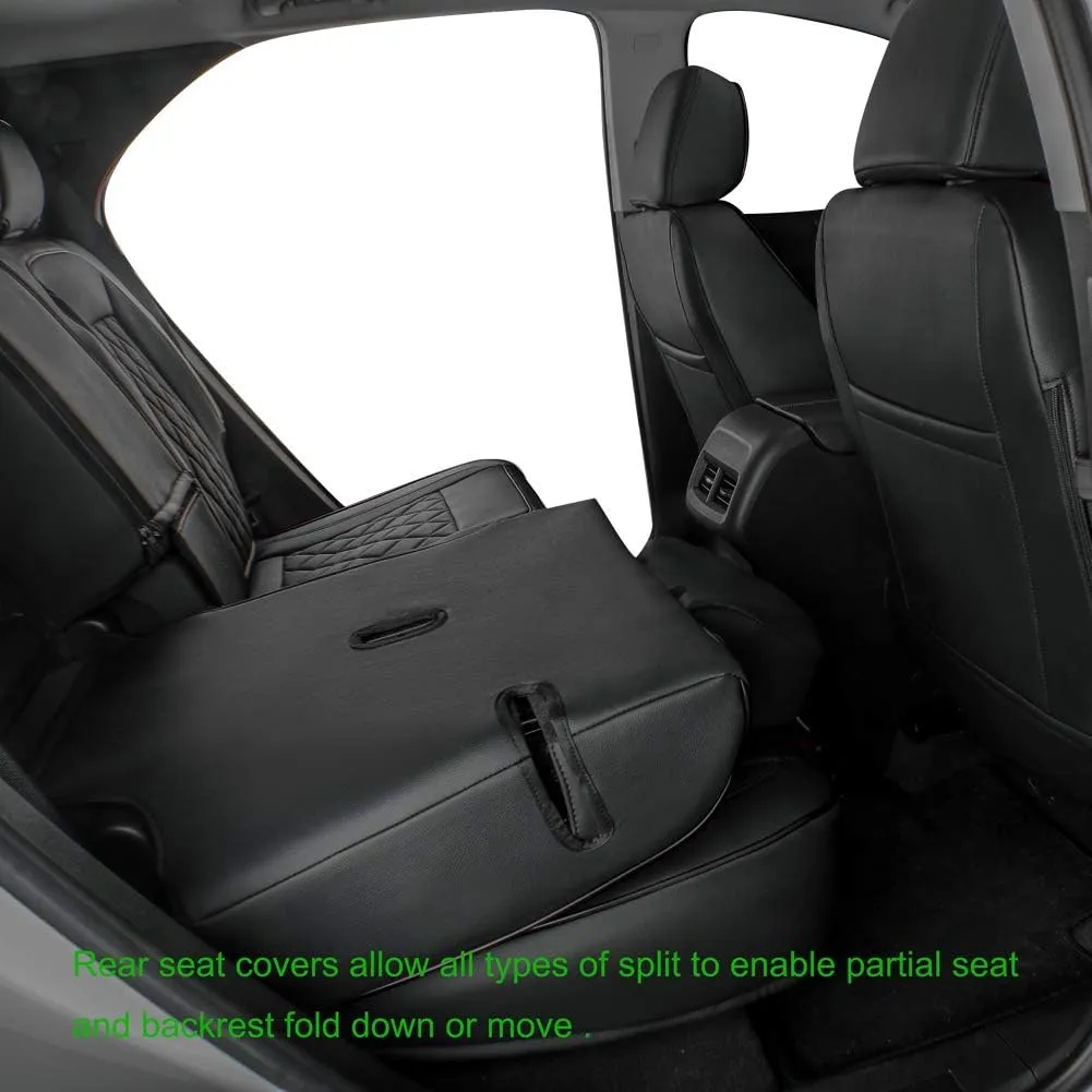 Custom Fit Malibu Car Seat Covers for Select Chevy Malibu L,Rs,Lt,Ls,Premier 2016 2017 2018 2019 2020 2021 2022 2023 2024 Full Set-Leather