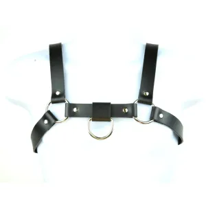 D-Ring Leather Bulldog Harness