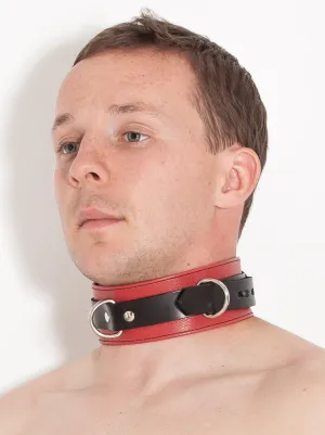 Deluxe Locking Red and Black Collar