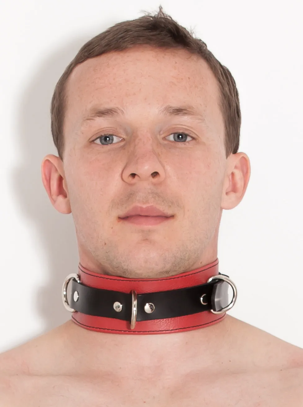 Deluxe Locking Red and Black Collar