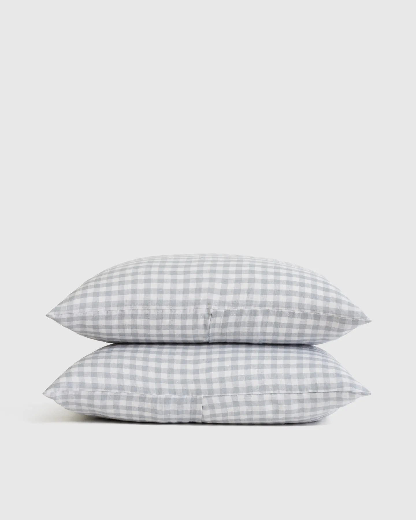 European Linen Gingham Sham Set