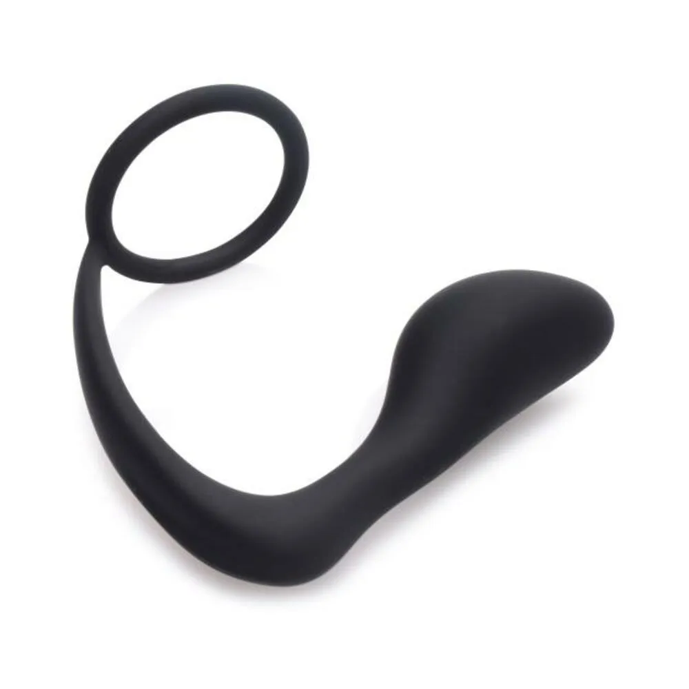 Explorer II Prostate Stimulator & Cock Ring Black