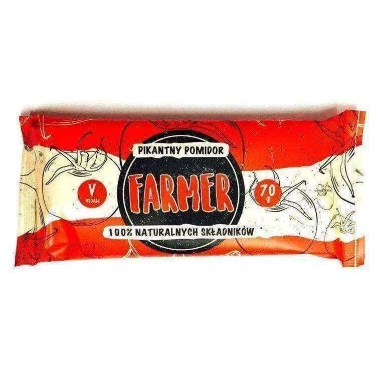 Farmer spicy tomato baton 100% natural ingredients 70g, vegan snacks