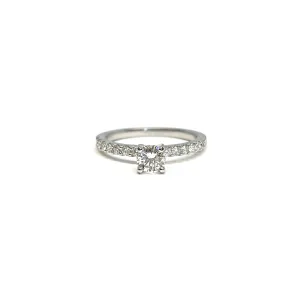 Fink's Exclusive Platinum Round Diamond Engagement Ring