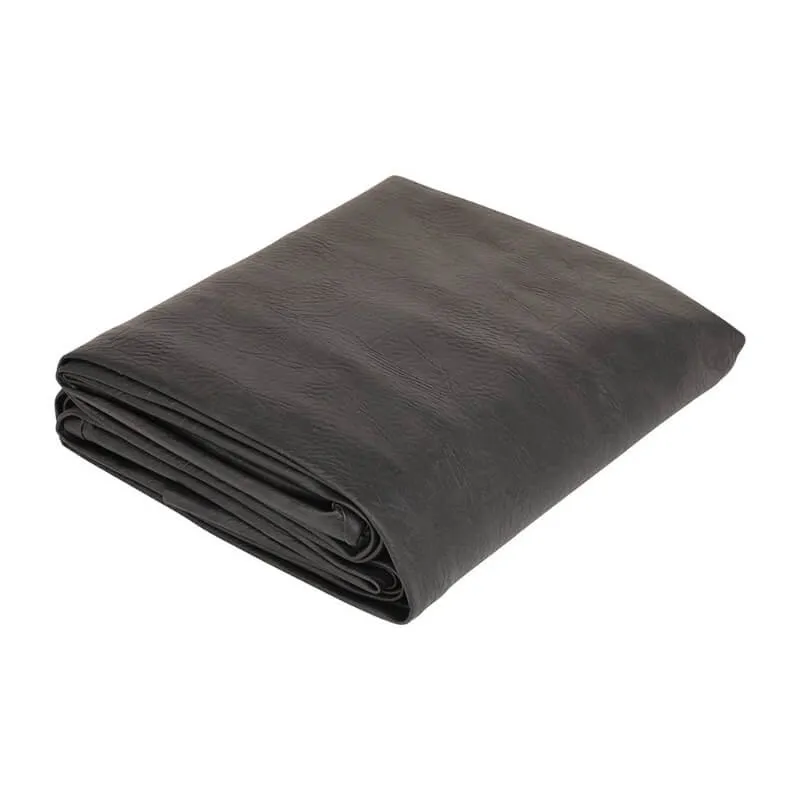 FITTED SQUARE CORNER COVER FOR 16' SHUFFLEBOARD TABLE - BLACK LEATHERETTE