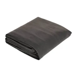 FITTED SQUARE CORNER COVER FOR 16' SHUFFLEBOARD TABLE - BLACK LEATHERETTE
