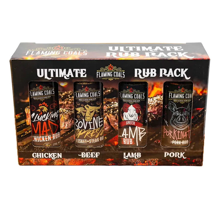 Flaming Coals Ultimate 4 Rub Pack