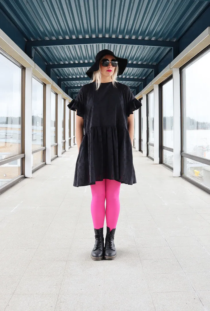 Flirty Dress Brode Black
