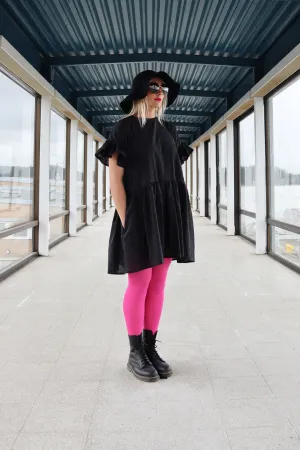 Flirty Dress Brode Black