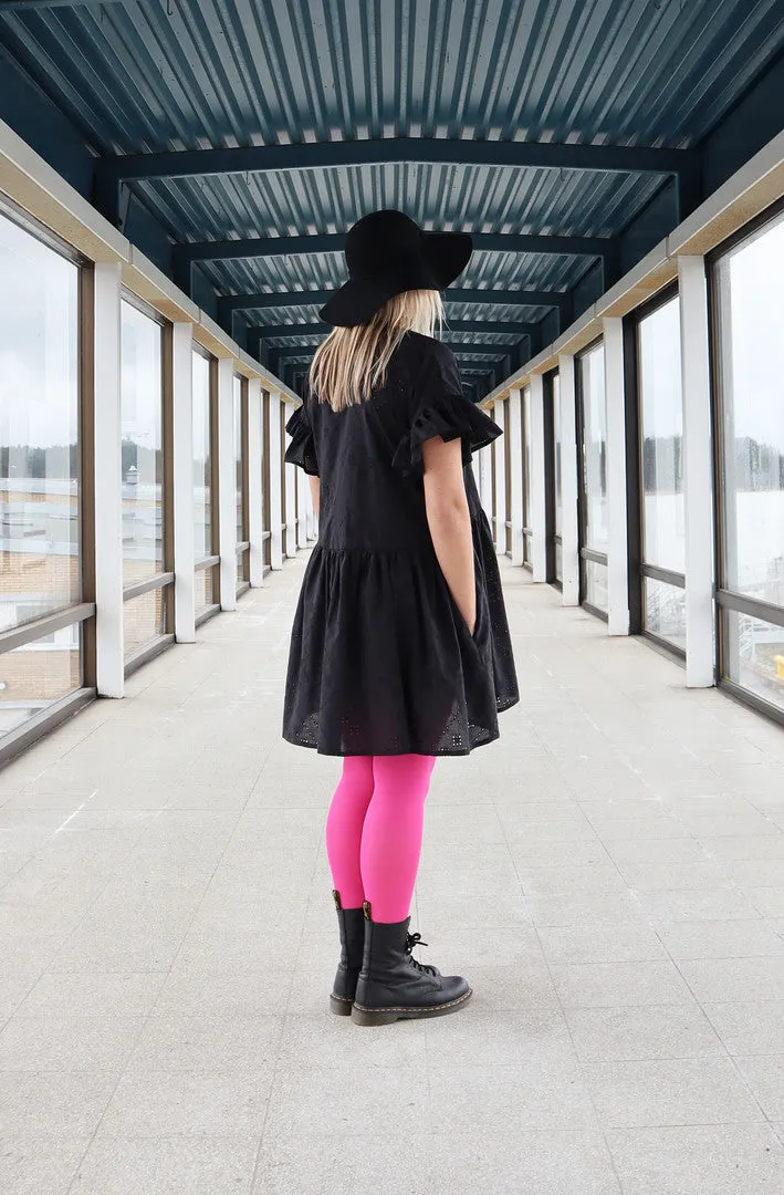 Flirty Dress Brode Black