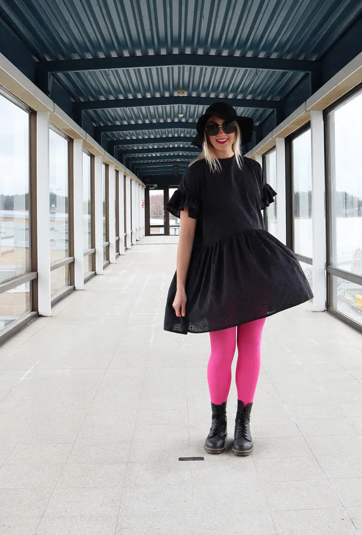 Flirty Dress Brode Black