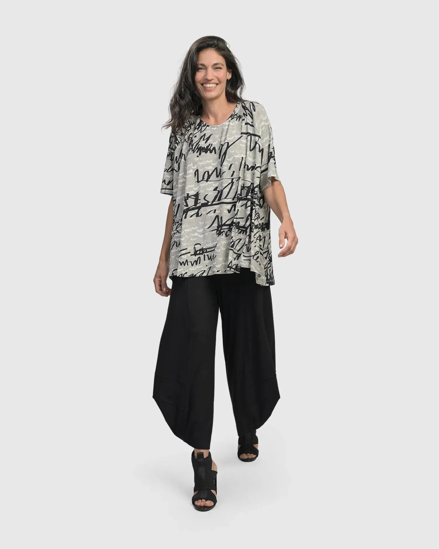 Flirty Swing T-Shirt, Script
