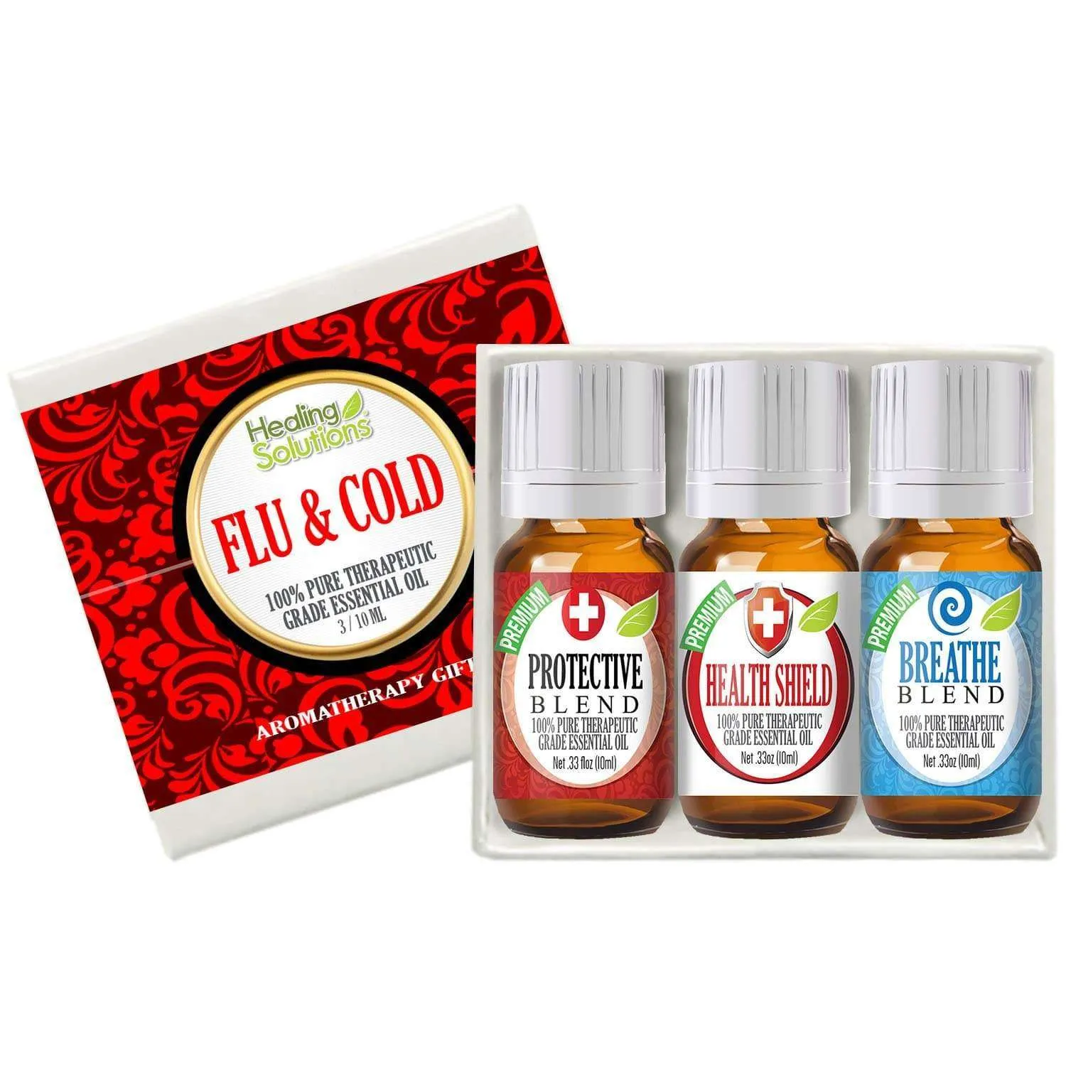 Flu & Cold Essential Oil Set (3 Pack/10mL)