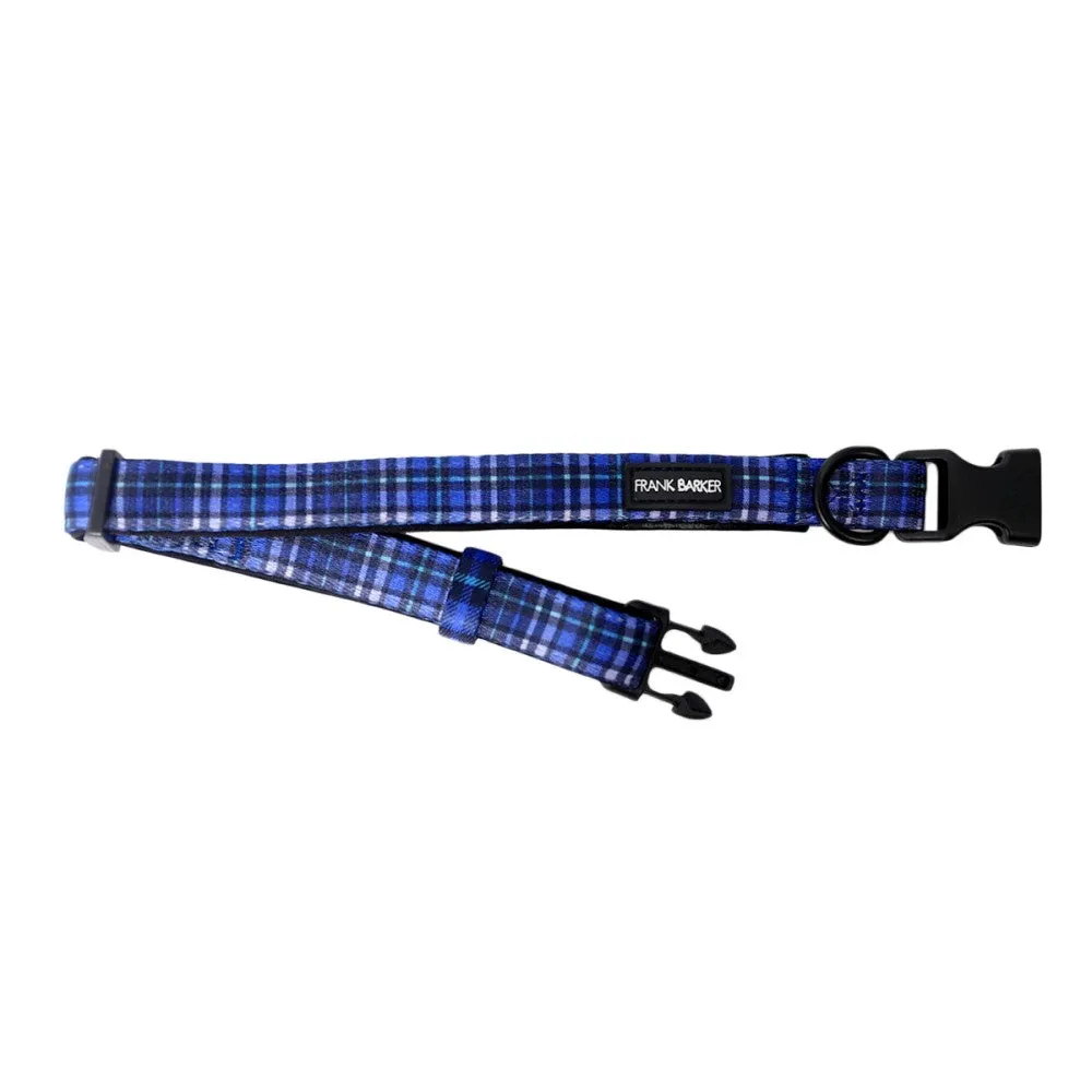 Frank Barker Collar Blue Plaid M