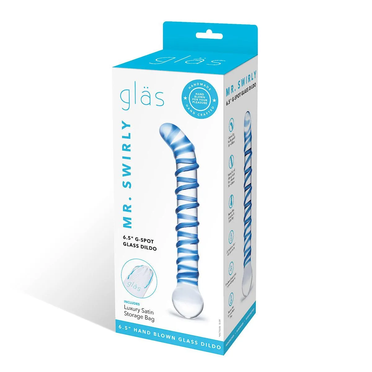 GLAS Mx. Swirly G-Spot Glass Dil 6.5"