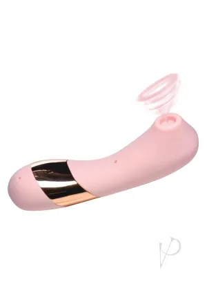 Inmi Shegasm Tickle Tickling Stimulator with Suction Pink